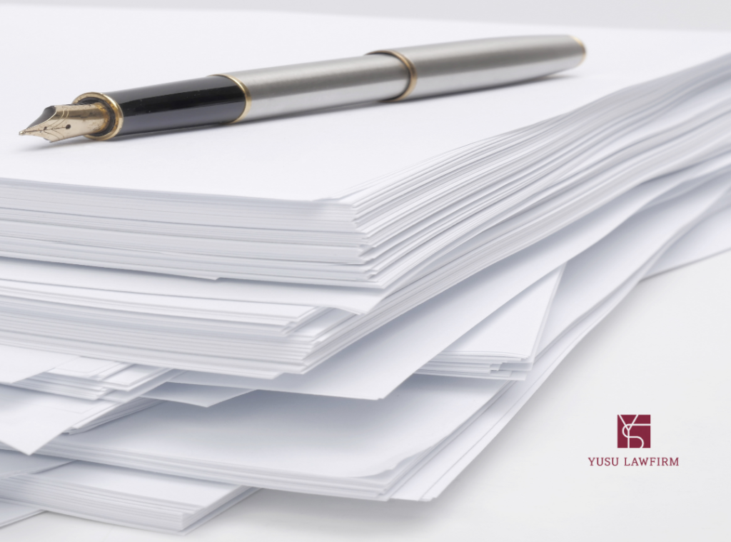 Lawyer reviewing evidence for a civil affair case in Korea