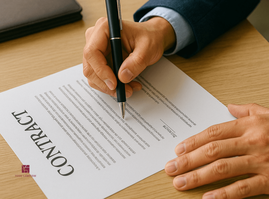 Lease contract and payment records — commercial rent dispute in Korea
