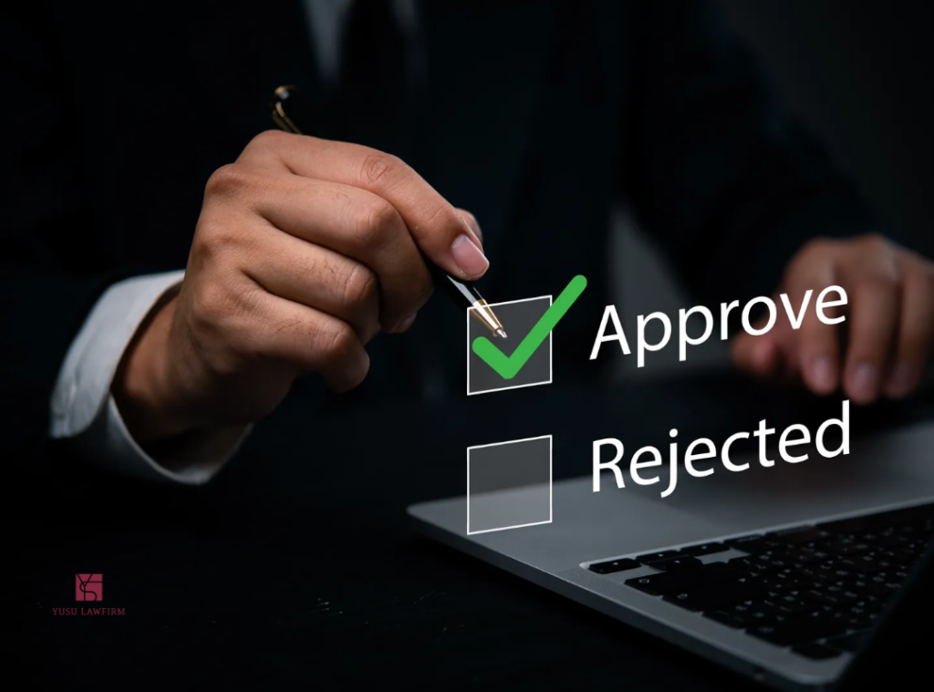 Attorney reviewing a no-charge decision with a business client in Korea