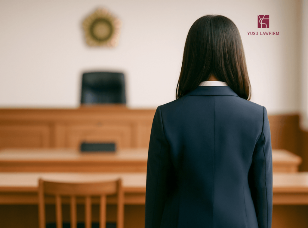 Parent and lawyer discussing a juvenile case in Korea