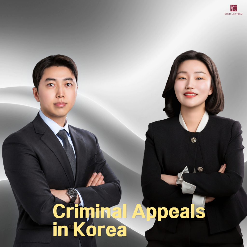 Criminal appeals in Korea, legal help by attorney Soobin You